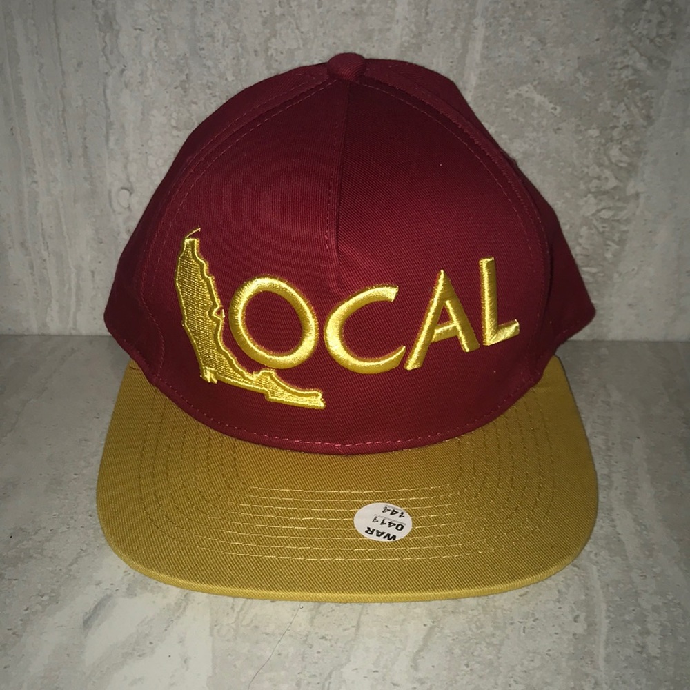Local Brand snap back flat brim hat